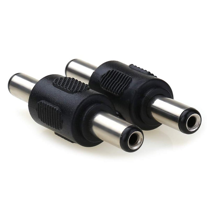MOBOREST 12V 5.5mm x 2.1mm DC Power Connector Adapter, 12/24V Male to Male Power Jack Socket for Led Strip CCTV Security Camera Cable Wire Ends Plug Barrel -2PCS - Image 2